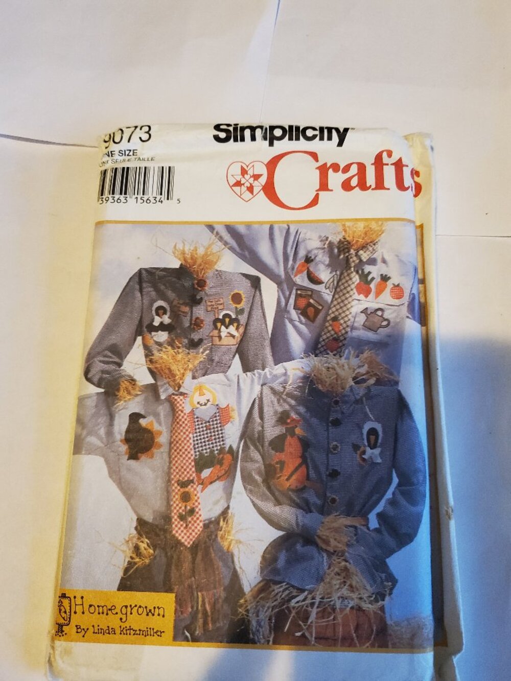 SIMPLICITY 9073 ONE SIZE HOMEGROWN LINDA KITZMILLER PATTERN